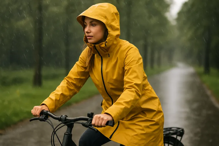Stijlvol, waterdicht en ademend: de ideale regenjas voor dames op de fiets
